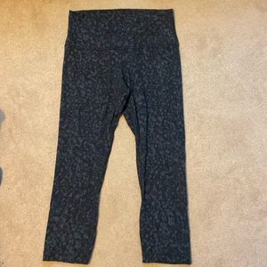 Lululemon Align High-Rise Crop Pant- Wild Thing Camo Deep Coal Multi